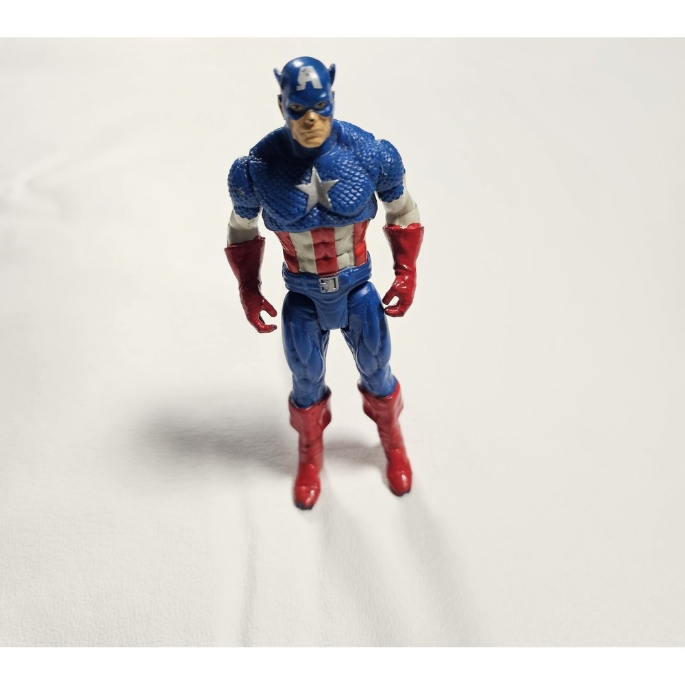 Marvel Captain America Action Figure 4" Loose Toy Hasbro 2012 Damage/Wear